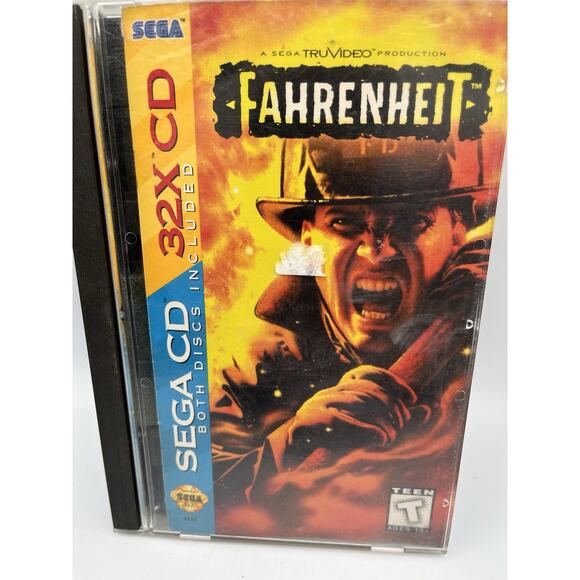 Fahrenheit (Sega 32X, 1995) Sega CD - CIB Complete 2 Disc W/ Manual - Picture 2 of 8